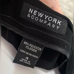 New York & Company | Black & White Pinstripe Striped Midi Skirt | Size 4 Photo 2