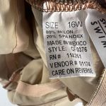 Shape Fx  Swim Plus 16W One Piece Swimsuit Brown Tummy Smoothing Faux Wrap Ruched Photo 7