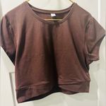 Old Navy Powerchill brown crop top    activewear   Women XL Photo 1