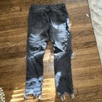 Black Ripped Jeans Size 24 Photo 2