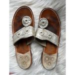 Jack Rogers Women's Gold Metallic Leather Sandals Photo 2