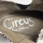 Circus by Sam Edelman Pipper Booties Women 8 Snakeskin Faux Leather Festival Photo 11