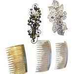 Let Of 5 Women's Vintage Hair‎ Clips & Side Comb Hair Claw Photo 0