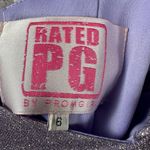 PromGirl Rated PG Backless Sparkly Short Prom Dress Metallic Purple 6 NWT Photo 6