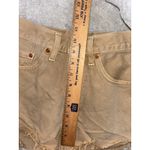 Levi's 501 Women's 25 Brown Khaki Denim Shorts Button Fly Red Tab - Excellent Photo 7