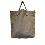 Kenneth Cole Women's grey Leather Tote Bag Zip Closure Casual ‎ Handbag Photo 4