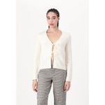 Abercrombie & Fitch NWT  Coquette Bow Tie-Front Cardigan Medium White Old Money Photo 7