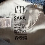 Gap  Baggy Low Rise cotton denim mixed media blue jeans women's 31 / 12 short Photo 2