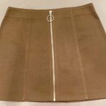 Brown Zip Up Skirt M Size M Photo 2