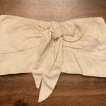 Adika ‎ Tube Top with Tie Women’s XS Cream Beige Photo 0