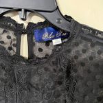 Blue Rain  xs black blouse Photo 2