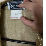Teddi of California Gold Metallic Blazer Dressy Blouse Vintage Size 14 Photo 5