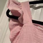 VERO MODA  Size L Soft Pink Cotton Gauze Open Back Ruffle Sleeve Tank Top Photo 3