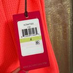 Vince Camuto  Neon Pink Coral Gold Embroidered Summer Mini Dress Size 4 NWT Photo 4