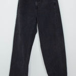 Old Navy Womens Extra High Rise Sky Hi Wide Leg Jeans Black Wash Size 4 Staple Photo 0