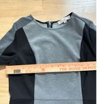 Loft  Size 4 Two-Tone Short‎ Sleeve Dress Colorblock Grey Black Photo 3