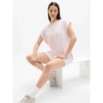 Athleta M True Cotton Oversized Dolman Muscle Shirt Shell Pink Medium Regular Photo 3