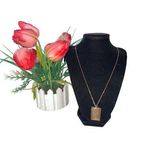 Mother’s Day Riah Fashion Engraved “First My Mom Forever My Friend” Necklace Brown Photo 1