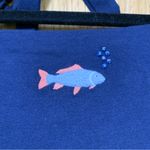 Hollister  Beaded Graphic Blue Fish Halter Top - Size XS Photo 2