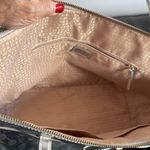 Kate Spade  silver mirror finish huge tote w bow storybook lining Photo 2