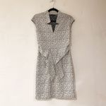 Natori Josie  Raindrops Tie Front Sheath Dress in Black White Size 2 Photo 1