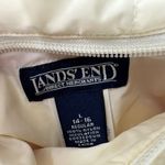Lands' End Size Large / 14 -16 Reversible Puffer Insulated Vest Red White Nylon Photo 4