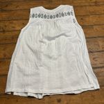Lucky Brand White Tank Top With Drawstring Size Medium Tank Top Flowers Photo 1