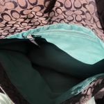 Coach  Black/Brown Signature Purse Messenger Bag 12x9x4" Photo 4