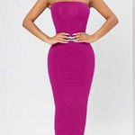SheIn  Strapless Fuchsia Maxi Dress Photo 0