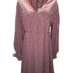 Versona  Blush Long Sleeve Polka Dot Dress Photo 0