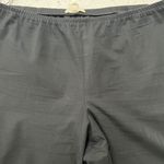 Eileen Fisher  Size L Pants Slim Knit Crop Pants Black Stretch Side Zip Capsule Photo 4