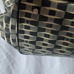 Kate Spade : Black and Cream Tote Bag- Red Storybook Lining- Silver Tone Photo 4