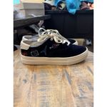 Soludos Velvet Paris Platform Sneakers In Navy Size 9 $169 Extra Shoe Strings Photo 2