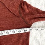 Free People Sienna Red Marled High Low Split Back Turtleneck Boho Top XS Photo 6