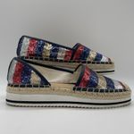 Tommy Hilfiger  Womens 6.5‎ Shoes Flats Corliss 2 American Flag Sequin Espadrille Photo 1