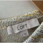 Loft Fit and Flare Mini Tweed Flare Light Yellow Ivory Dress Photo 4