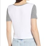 BP Baby Tee Contrast Sleeve Shrunken Top Photo 5