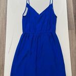 Amanda Uprichard  Silk Wrap skirt Mini Dress Cute loyal Blue Dress Small Photo 2