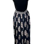 Dress Day Navy Blue Floral Maxi Dress Size Large Photo 1