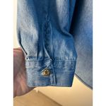 VTG Jenjen by Darian Denim Star Beaded Blouse XL Western Rodeo 80s Cowgirl Blue Photo 5