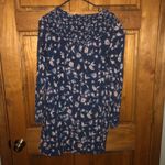 Roxy blue floral long sleeve dress size medium! Photo 4