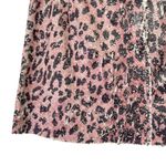 Free People  FP One Sequin Mini Skirt Size 6 Pink Cheetah Reversible Party Skirt Photo 5