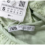 ZARA cotton jersey midi dress with crochet raffle Photo 11