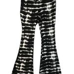 No Boundaries Tie Dye Flare Pants Large 11 13 Retro Black White Photo 0
