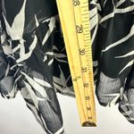 EXPRESS S Bamboo Leaf Print Ruffle Mini Dress Y2K Vacationcore Indie Sleaze Photo 5