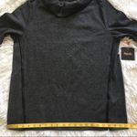 Rafaella  zip neck Cowl Pullover sweater in dark gray size Large Photo 5