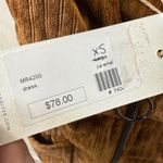 Moon River Corduroy Mini Dress Caramel Brown XS Sleeveless Pockets Photo 3