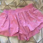 Luogongzi Pink Rose Flowy Shorts Photo 0