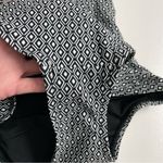 DKNY Swimsuit One Piece Geometric Padded Shelf Bra Ruching Boning Black White Photo 1