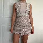 Sandro Paris High Neck Lace Mini Dress Photo 12